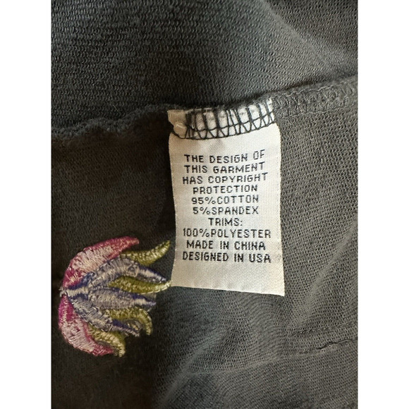 ANTHROPOLOGIE Antoinette C Embroidered Waterfall Frill Front Zip Small Jacket - Picture 12 of 14